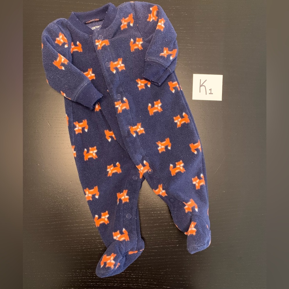 ⭐️2/$8.00⭐️ Carter’s NB Fox Print Sleeper